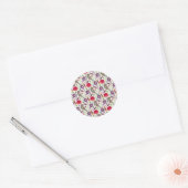 Candy pattern | Lollies pattern | lollipop 11 Ronde Sticker (Envelop)