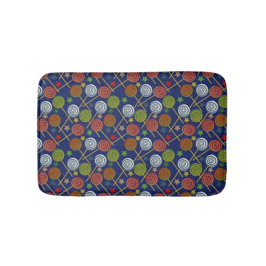 Candy pattern | Lollies pattern | lollipop 17 Badmat (Voorkant)