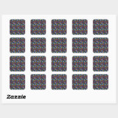 Candy pattern | Lollies pattern | lollipop 17 Vierkante Sticker (Vel)