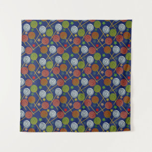 Candy pattern Lollies pattern lollipop 17 Wandkleed