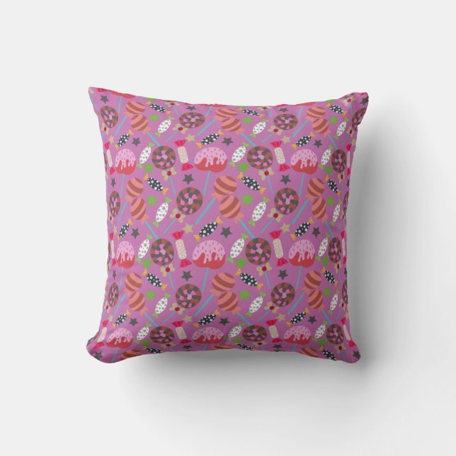 Candy pattern | Lollies pattern | lollipop 19 Kussen (Voorkant)