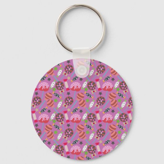 Candy pattern | Lollies pattern | lollipop 19 Sleutelhanger (Voorkant)