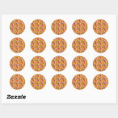 Candy pattern | Lollies pattern | lollipop 23 Ronde Sticker (Vel)