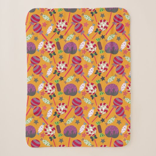 Candy pattern | Lollies pattern | lollipop 23 Sherpa Deken (Voorkant)