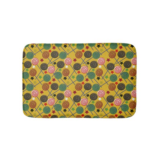 Candy pattern | Lollies pattern | lollipop 25 Badmat (Voorkant)