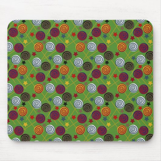 Candy pattern | Lollies pattern | lollipop 39 Muismat (Voorkant)