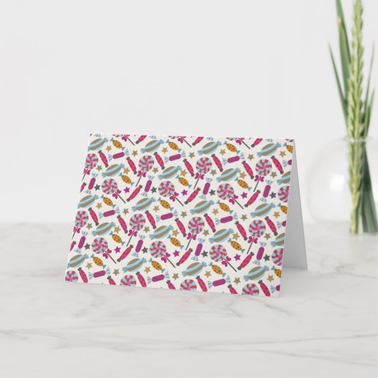 Candy pattern | Lollies pattern | lollipop 45 Kaart (Voorkant)