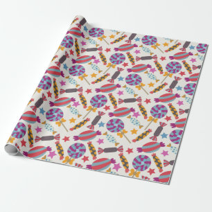 Candy pattern Lollies pattern lollipop 46 Cadeaupapier