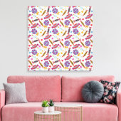 Candy pattern | Lollies pattern | lollipop 46 Canvas Afdruk (Insitu (Woonkamer))