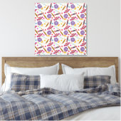 Candy pattern | Lollies pattern | lollipop 46 Canvas Afdruk (Insitu (Slaapkamer))