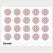 Candy pattern | Lollies pattern | lollipop 46 Ronde Sticker (Vel)