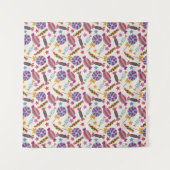 Candy pattern | Lollies pattern | lollipop 46 Wandkleed (Voorkant (horizontaal))