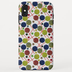 Candy pattern Lollies pattern lollipop 48 iPhone XS Max Hoesje