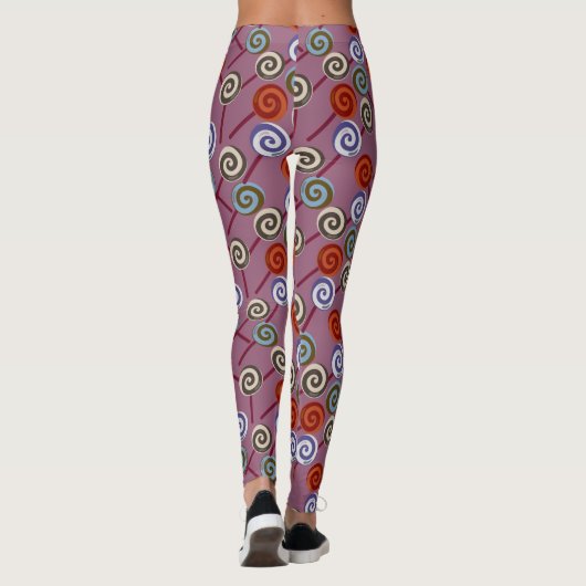 Candy pattern | Lollies pattern | lollipop 49 Leggings (Achterkant)
