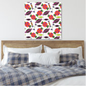 Candy pattern | Lollies pattern | lollipop 51 Canvas Afdruk (Insitu (Slaapkamer))