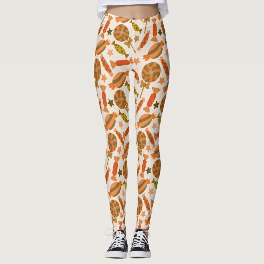 Candy pattern | Lollies pattern | lollipop 54 Leggings (Voorkant)