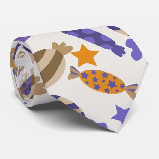 Candy pattern | Lollies pattern | lollipop 57 Stropdas (Opgerold)