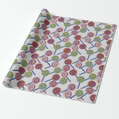 Candy pattern | Lollies pattern | lollipop 8 Cadeaupapier (Uitgerold)