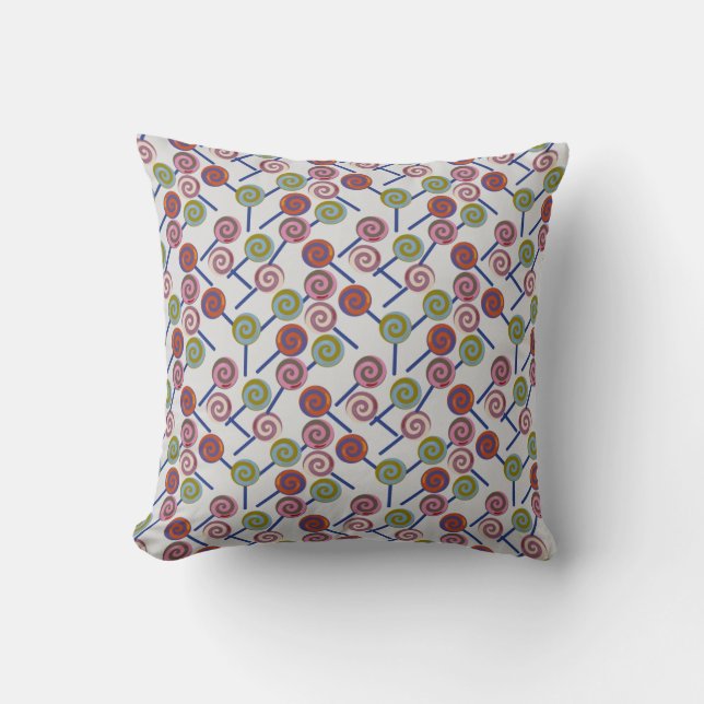 Candy pattern | Lollies pattern | lollipop 8 Kussen (Voorkant)