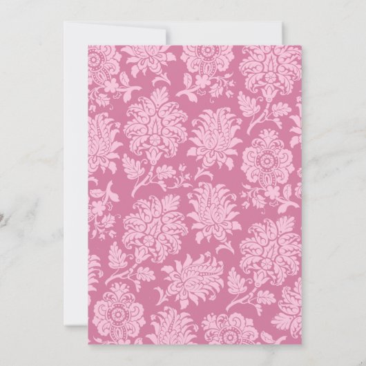 Candy Pink à Paris Invitation d'anniversaire (Dos)