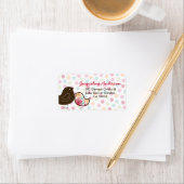 Candy Pop Damask Chicks Baby showers Étiquettes de (En situation)