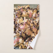 Candy Popcorn avec la bruine de chocolat (Serviette à main)