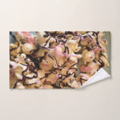 Candy Popcorn avec la bruine de chocolat (Serviette à main)