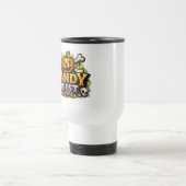 Candy Quest App 'Knock' Logo Tasse de Voyage (Centre)