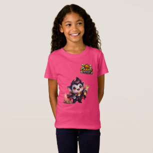 Candy Quest App Roze Meisjes 'Fang' T-shirt