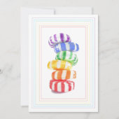 CANDY RAINBOW Carte d'anniversaire plate (Devant)