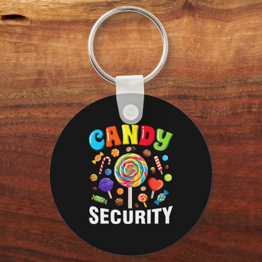 Candy Security Funny Halloween Costume  Sleutelhanger (Voorkant)