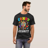 Candy Security Funny Halloween Costume  T-shirt (Voorkant volledig)