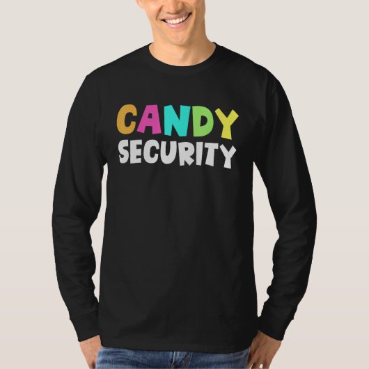 Candy Security Halloween Costume 1 T-shirt (Voorkant)