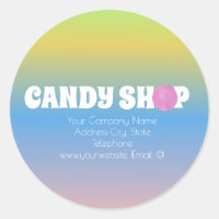Candy Shop Ombre Zakelijk Label