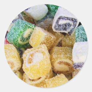 Candy Snoepjes Dessert Vrede Liefde Feest Bestemmi Ronde Sticker