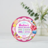 CANDY STORE Sweet sixteen 16 Invitation (Debout devant)