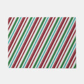 Candy Strepen Glitter Deurmat (Voorkant)