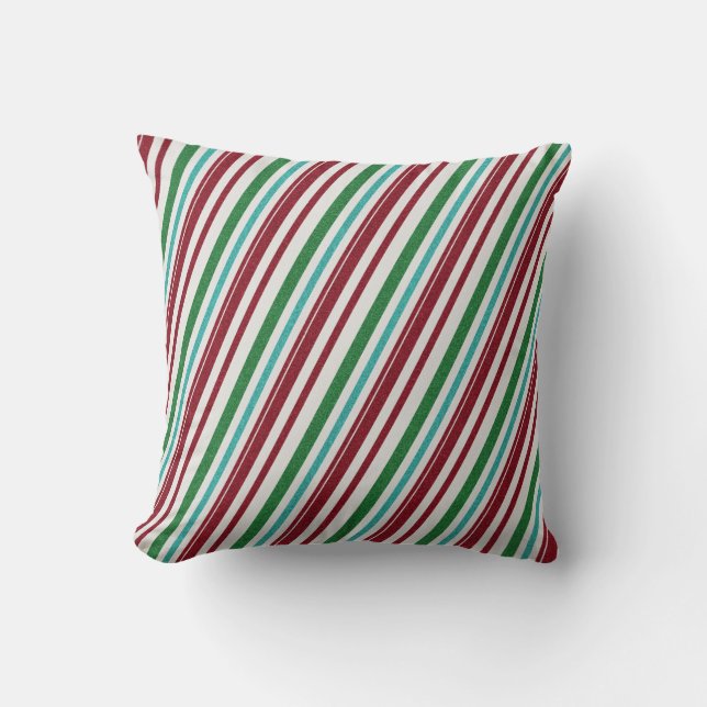 Candy Strepen Glitter Kussen (Voorkant)