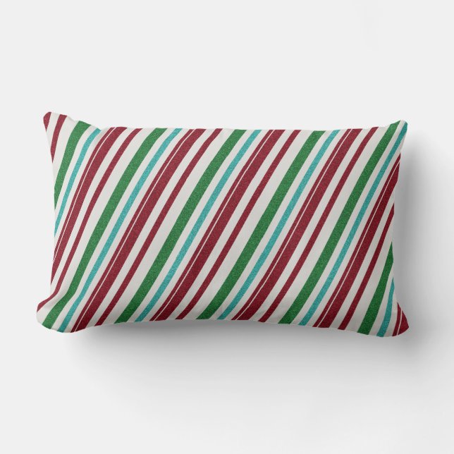 Candy Strepen Glitter Kussen (Voorkant)