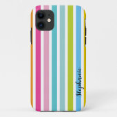 Candy Stripe Personnaliser Nom Monogram coque ipho (Dos)