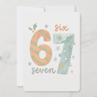 Candy Stripe & Snowflake 67 – Handgemaakte Holiday Kaart