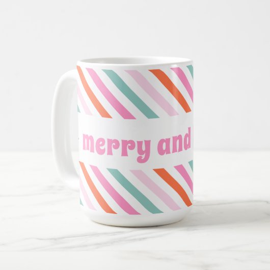 Candy Stripes Gite Café Mug (Devant gauche)