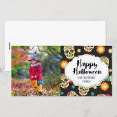 Candy Sugar Skuls Halloween Carte photo photo (Devant / Derrière)