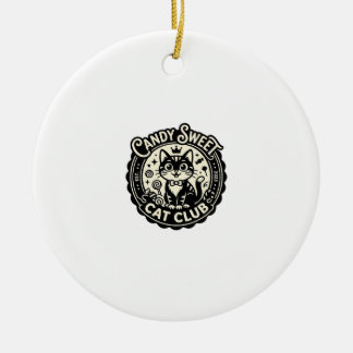 Candy Sweet Kat Grappige Kat Graphics - Candy Swee Keramisch Ornament