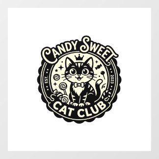 Candy Sweet Kat Grappige Kat Graphics - Candy Swee Raamsticker