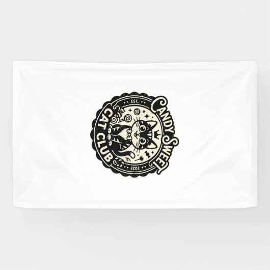 Candy Sweet Kat Grappige Kat Graphics - Candy Swee Spandoek (Horizontaal)