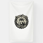 Candy Sweet Kat Grappige Kat Graphics - Candy Swee Spandoek (Verticaal)