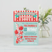 Candy Sweet Shoppe Anniversaire Fête Invitation (Debout devant)