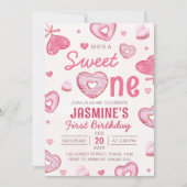 Candy Sweet Un 1er anniversaire Invitation (Devant)