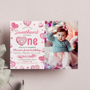 Candy Sweet Un 1er anniversaire Invitation